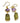 Amethyst & Green Amethyst Dangle Earrings