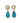 Blue & White Drop Earrings