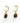 Iridescent Brown Statement Hoops