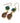 Green Onyx and Honey Citrine Dangle Earrings