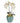 Double Orchid in Blue Finned Pot