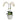 White Orchids in Ceramic Bird Pot