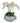 Orchids with Fluorite in Concrete Bowl